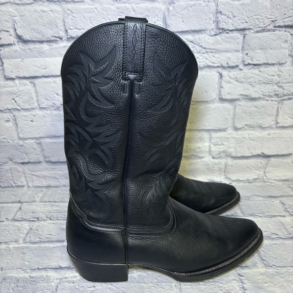 Ariat Other - ARIAT Heritage Western Cowboy Boot 10002218 Black Leather R Toe Men's size 14 EE